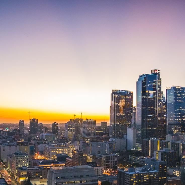 Sunset outdoors in France